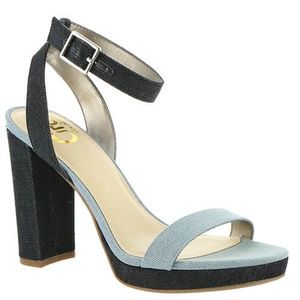 Circus by Sam Edelman Blue Block Heel Sandals Sz 9